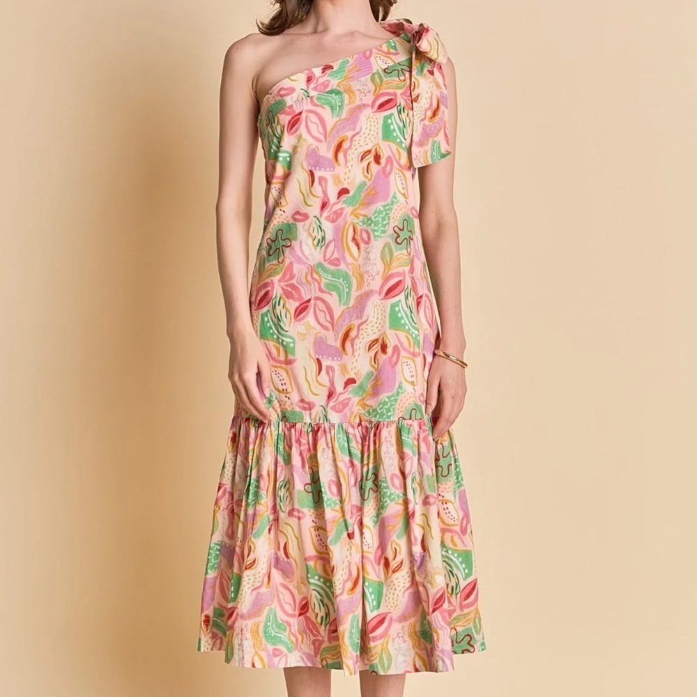 Tuckernuck Hyacinth House Orla One Shoulder Midi Dress